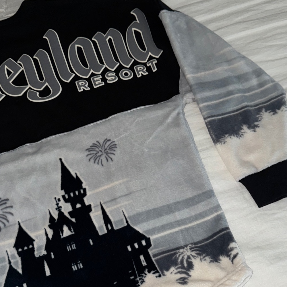 Disney Black and Gray Castle Crewneck Sweater - Picture 6 of 6